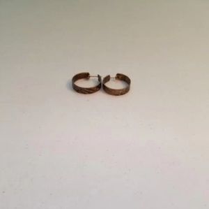 vintage brass earrings